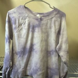 Time and Tru Lavender Tie-Dye Top